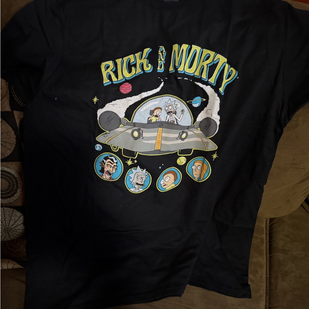 Cartoon Network Black Rick & Morty Short Sleeve Tee